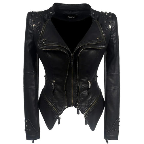 Drune | Stylische Lederjacke Für Damen