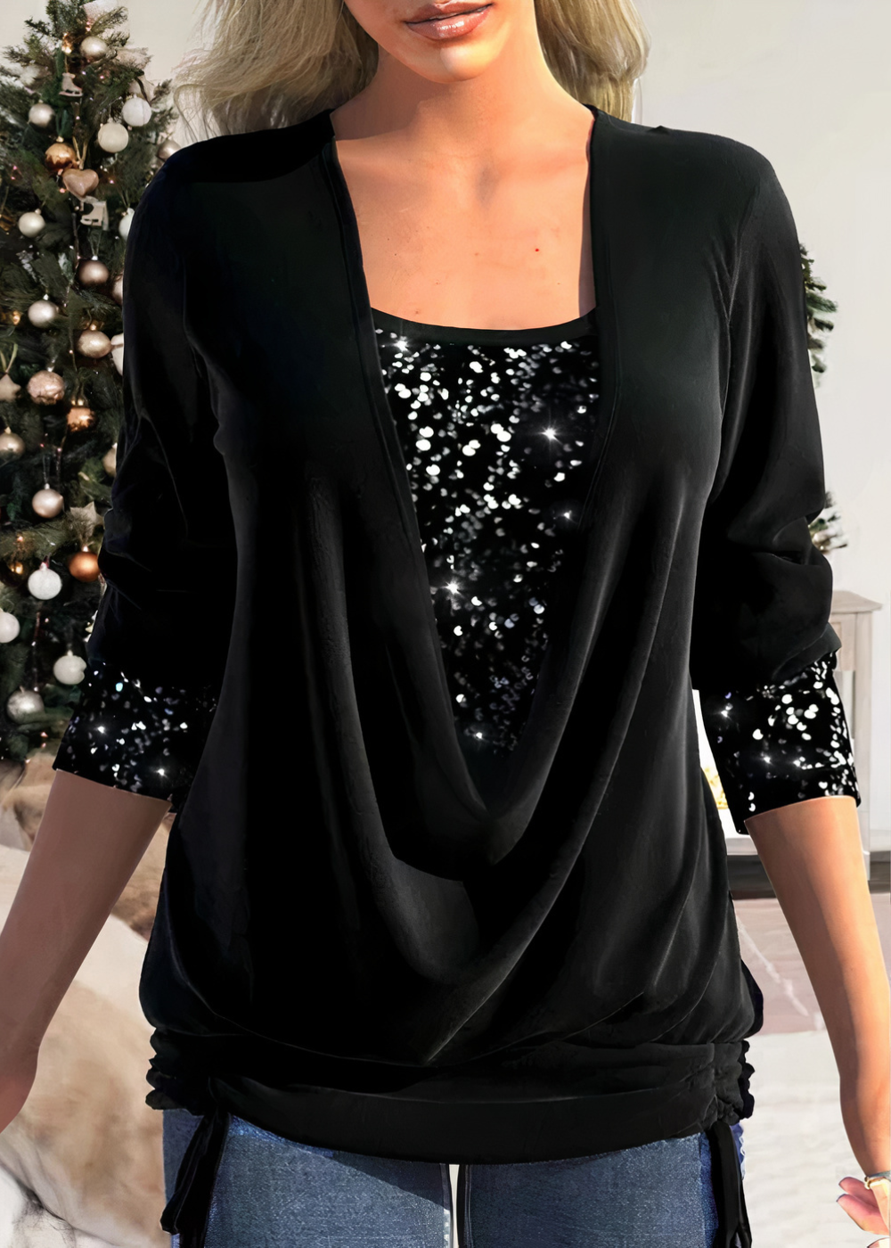 Drune | Der Glamour 2024: Raffinesse glitzernder Blusen