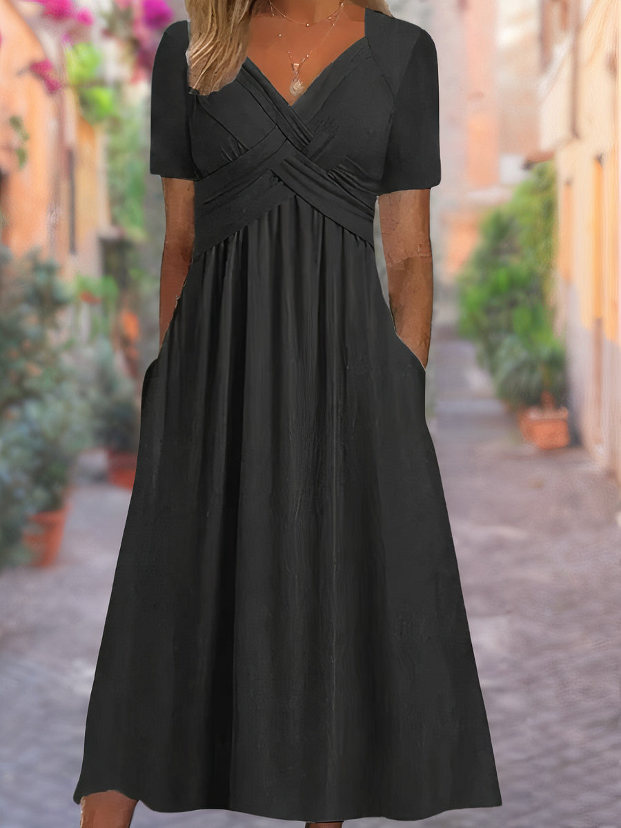 Drune | Midi-Kleid mit Seitentaschen