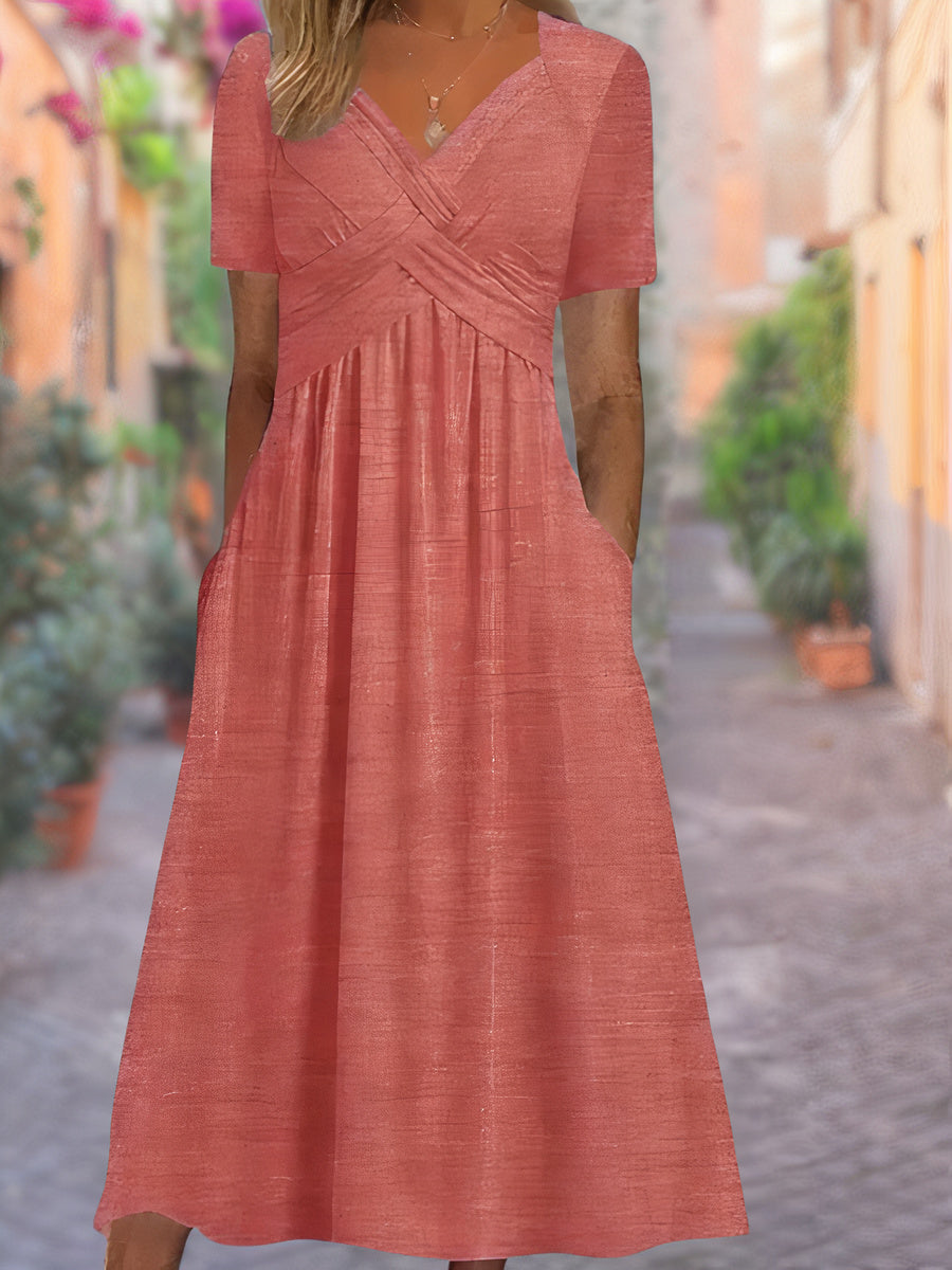 Drune | Midi-Kleid mit Seitentaschen