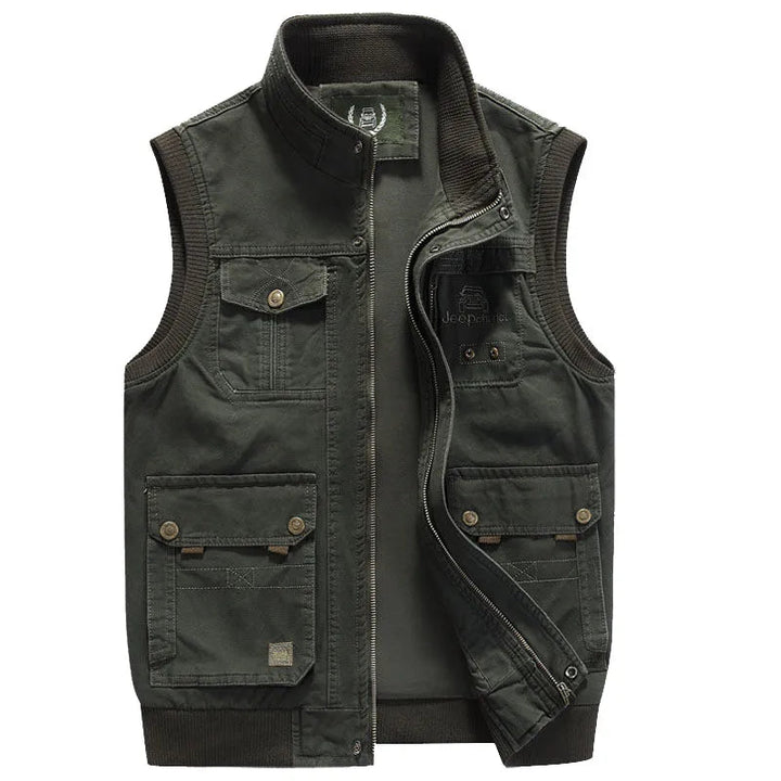 Drune | vintage outdoor-weste mit taschen