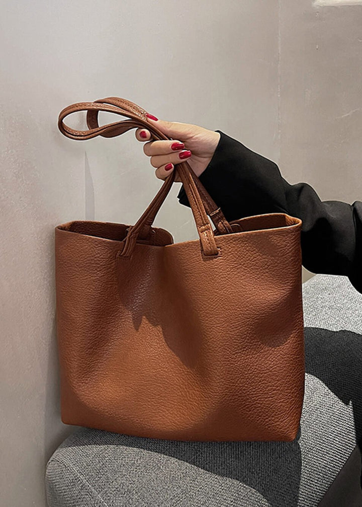 Drune | Geräumige Damen Schultertasche Aus Weichem Leder