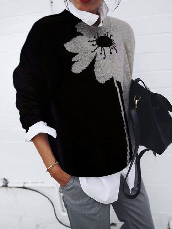 Drune | Frauen Hoodies Lockere Gedruckte Langarm Sweatshirt