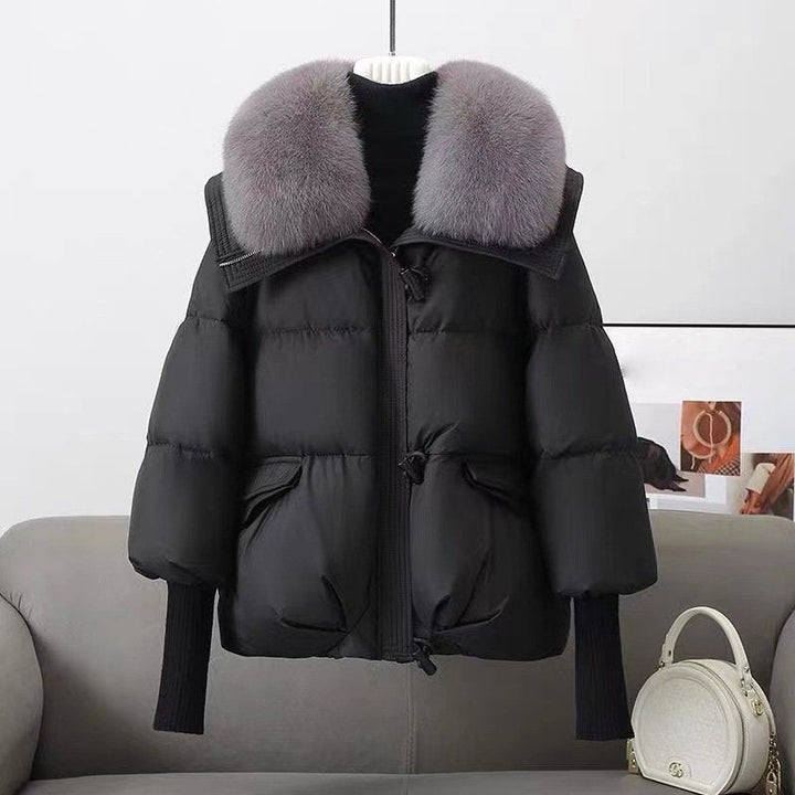 Drune | Jacke - Oversized Fit - Stepp - Kunstfellkragen - Hüftlänge