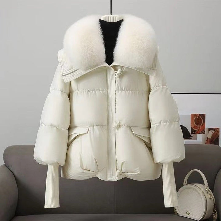 Drune | Jacke - Oversized Fit - Stepp - Kunstfellkragen - Hüftlänge