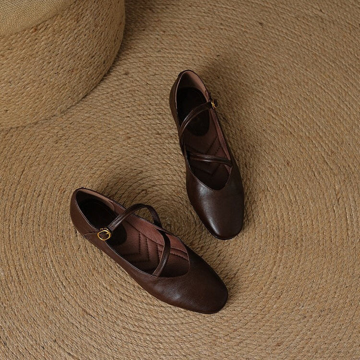 Klassische Damenschuhe aus Leder Drune Drune