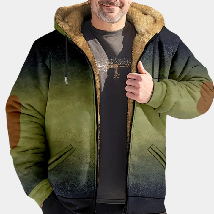 Drune | Olivgrünes Kapuzenpullover für Herren