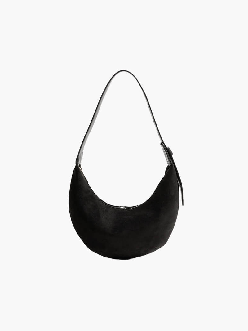 Drune | Halbmond Tasche Aus Wildleder