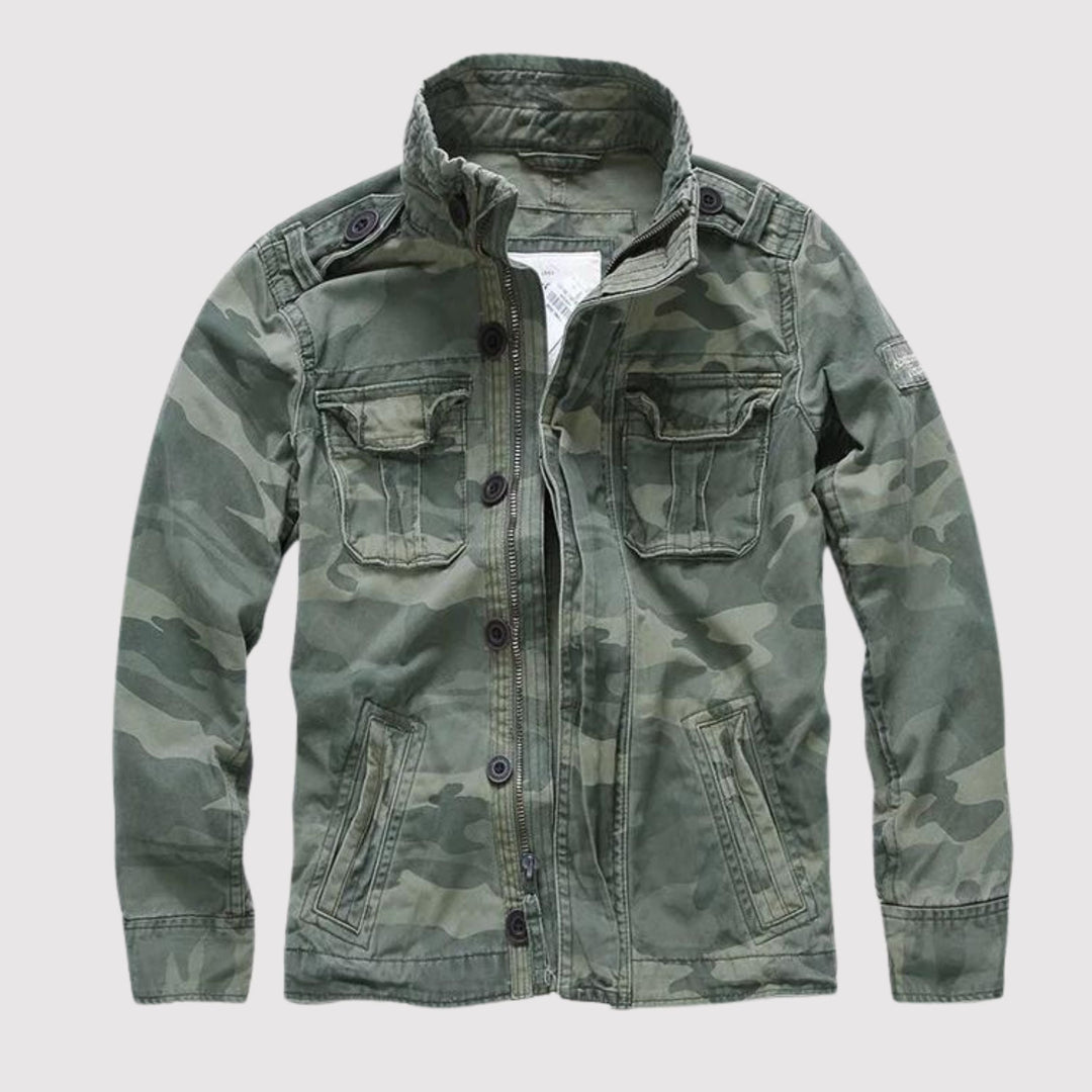 Drune | Retro Jeansjacke Mit Mehreren Taschen