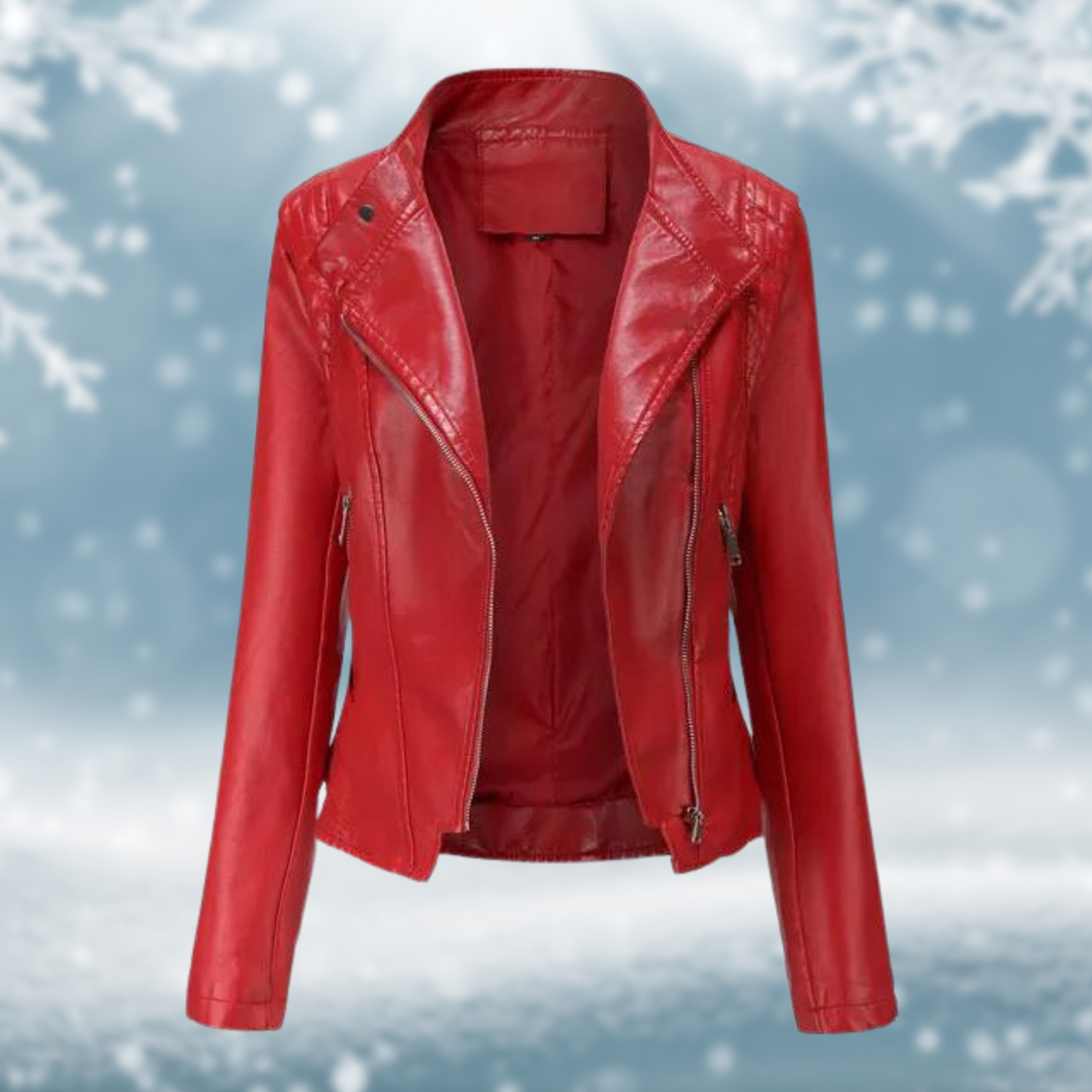 Drune | Vegane Lederjacke Mit Strukturmuster