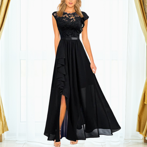 Drune | Elegantes Spitzen Maxi Kleid