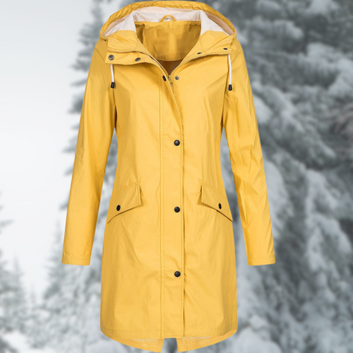 Drune | Modischer, Langer und Wasserdichter Regenmantel