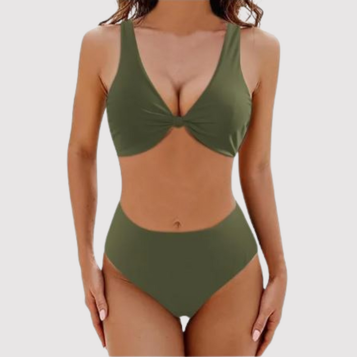 Drune | Tiefe V-Neck Badeanzug für Frauen Livia