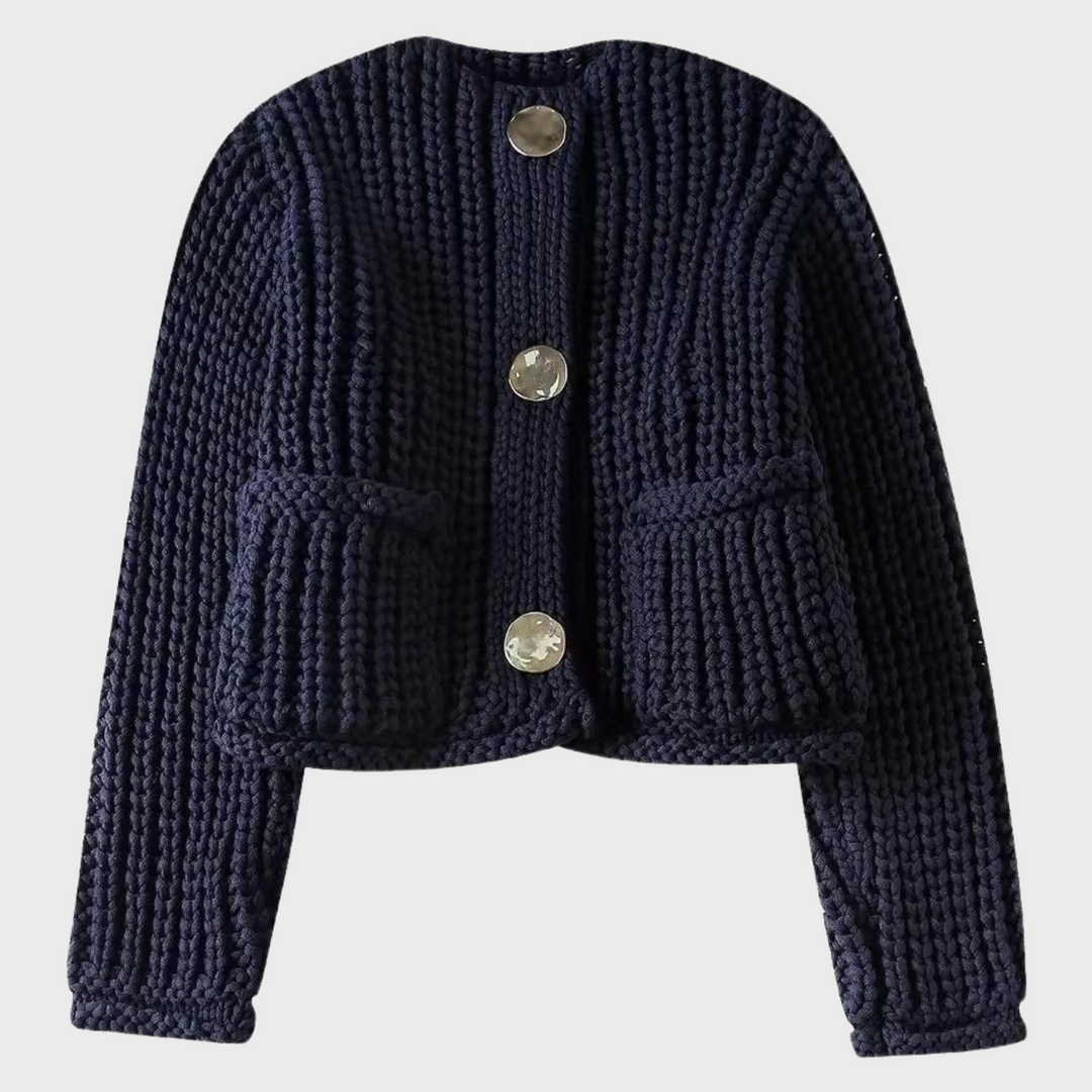 Drune | Strickpullover mit Rundhalsausschnitt und Knöpfen