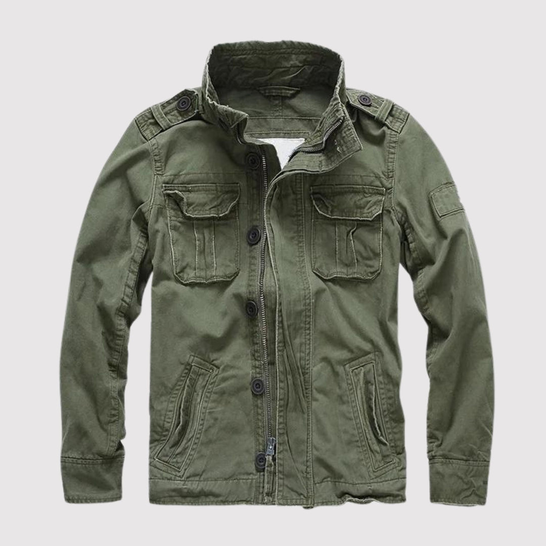 Drune | Retro-Jeansjacke mit mehreren Taschen