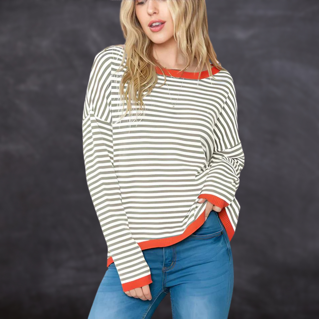 Drune | Gestreifter Pullover