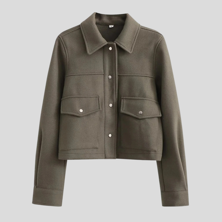 Drune | Damen Button Langarmmantel