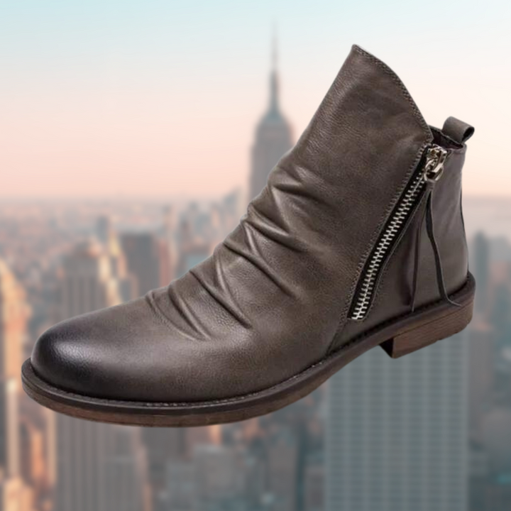 Drune | Lederstiefel Mit Glattem Finish