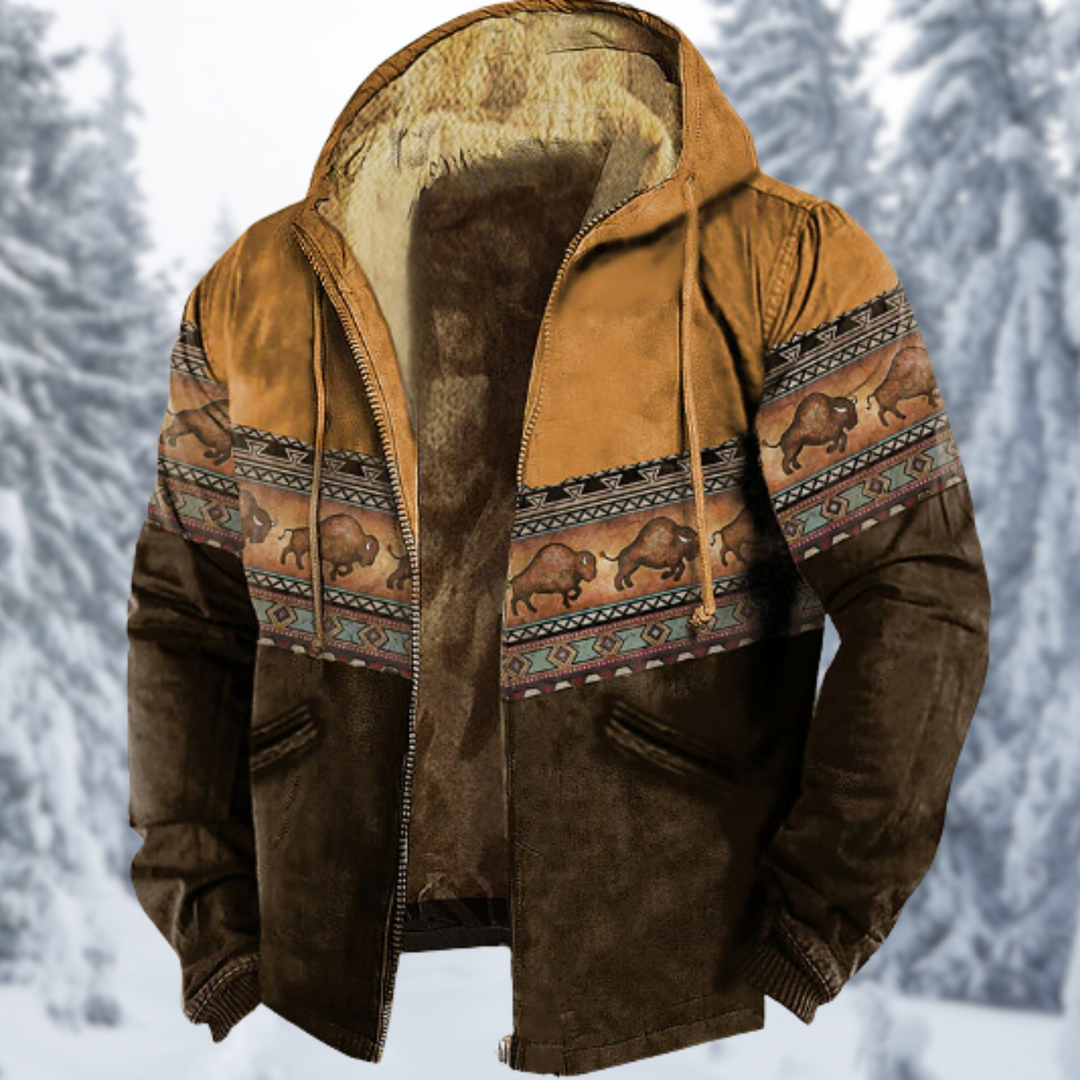 Drune - 3D-gedruckte Fleecejacke mit Kapuze