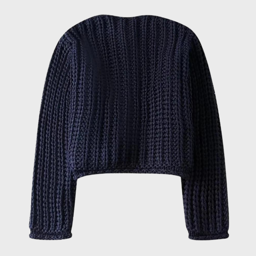 Drune | Strickpullover mit Rundhalsausschnitt und Knöpfen