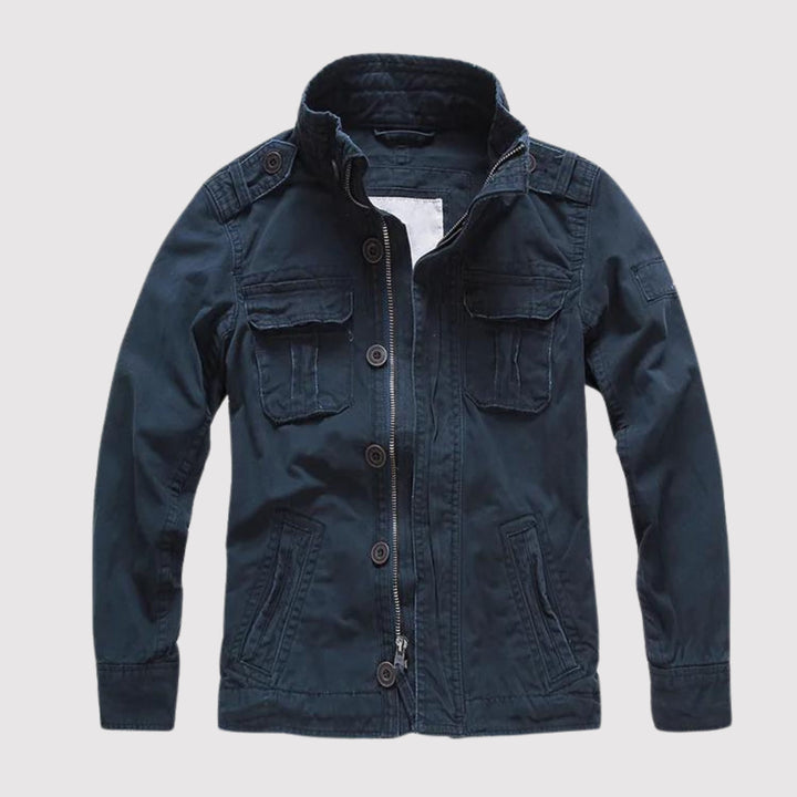 Drune | Retro Jeansjacke Mit Mehreren Taschen