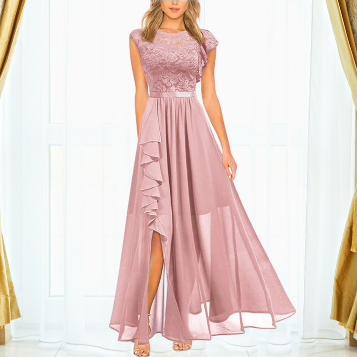 Drune | Elegantes Spitzen Maxi Kleid