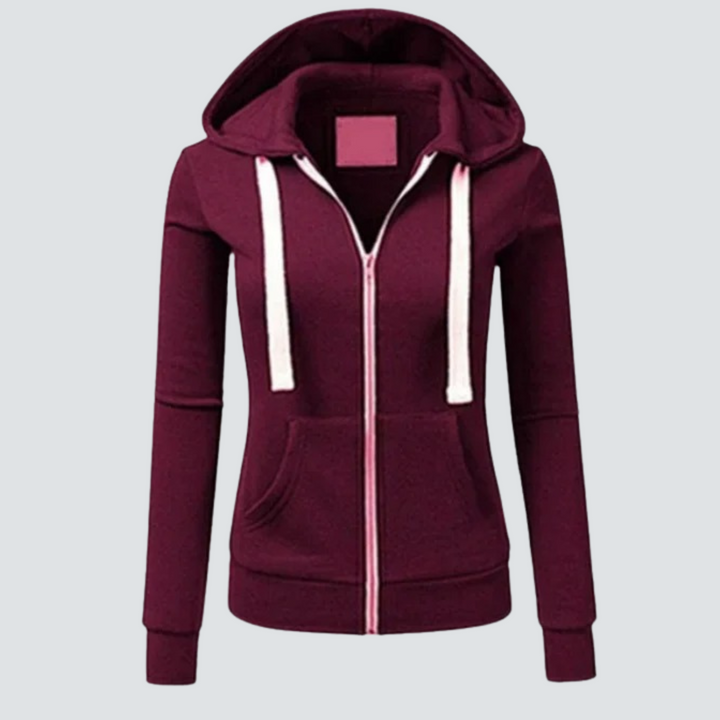 Drune | Sweatshirt aus Wolle mit Kordelzug und Reißverschluss