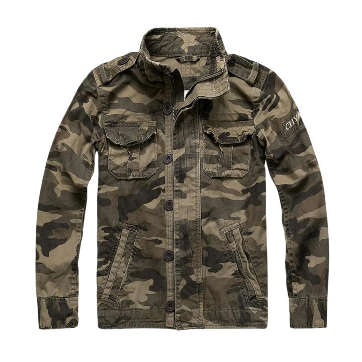 Drune | Retro Jeansjacke Mit Mehreren Taschen