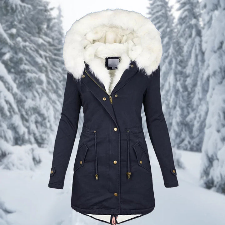 Drune – Warmer Wintermantel für Damen, mittellang