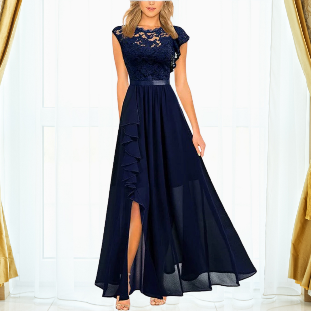 Drune | Elegantes Spitzen Maxi Kleid