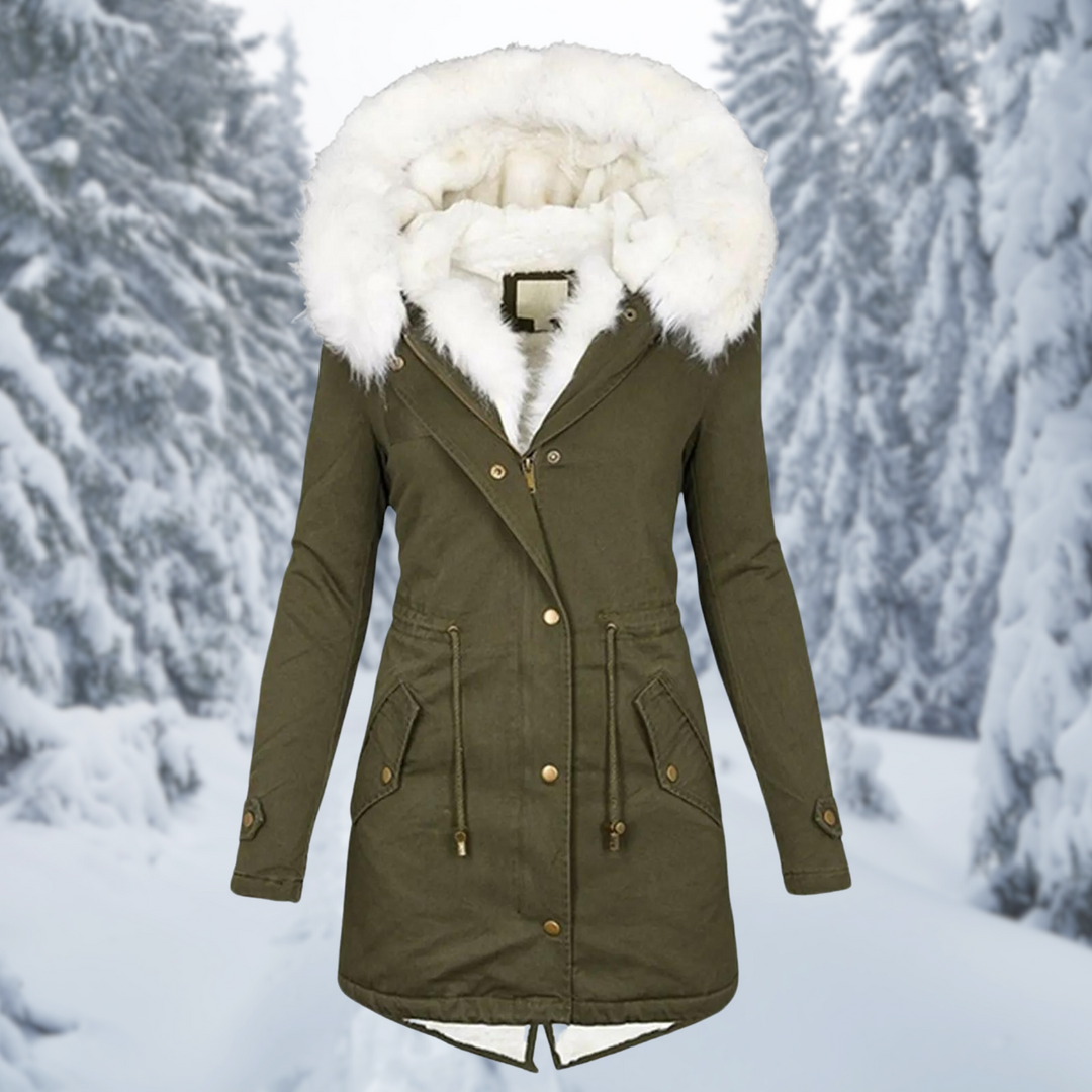 Drune | Winter Frauen Warm Jacke mittel Lang