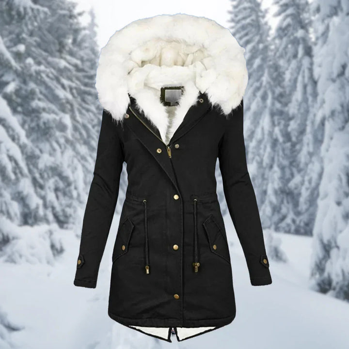Drune – Warmer Wintermantel für Damen, mittellang