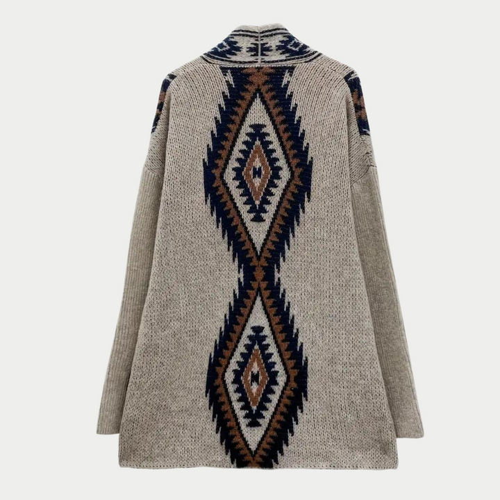 Drune | Boho Chic Offene Frontstrickjacke