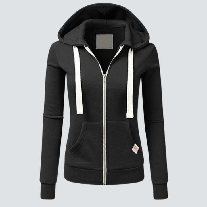Drune | Sweatshirt aus Wolle mit Kordelzug und Reißverschluss