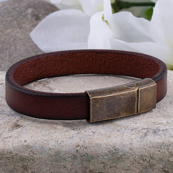 Drune | Robuste Lederarmband mit Messingschließe