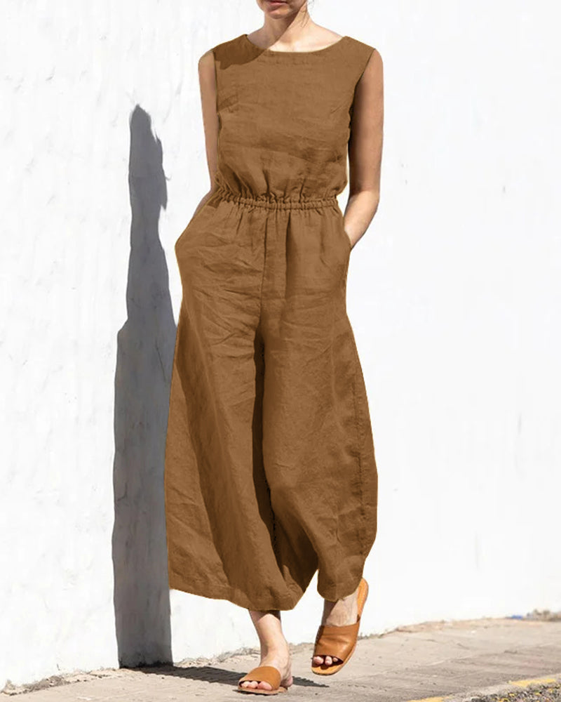 Drune | Klassischer Baumwoll Jumpsuit