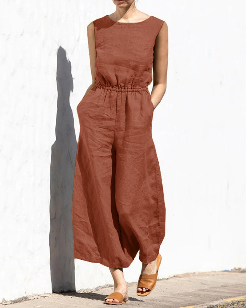 Drune | Klassischer Baumwoll Jumpsuit