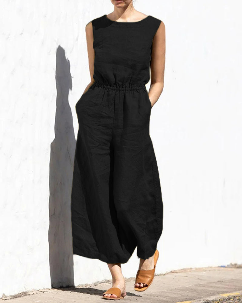 Drune | Klassischer Baumwoll Jumpsuit
