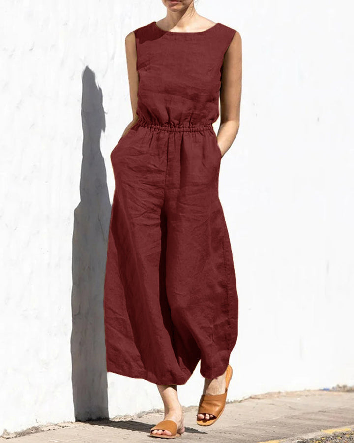 Drune | Klassischer Baumwoll Jumpsuit