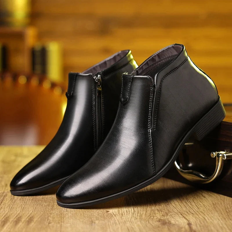 Drune | Lederstiefel mit Reißverschluss