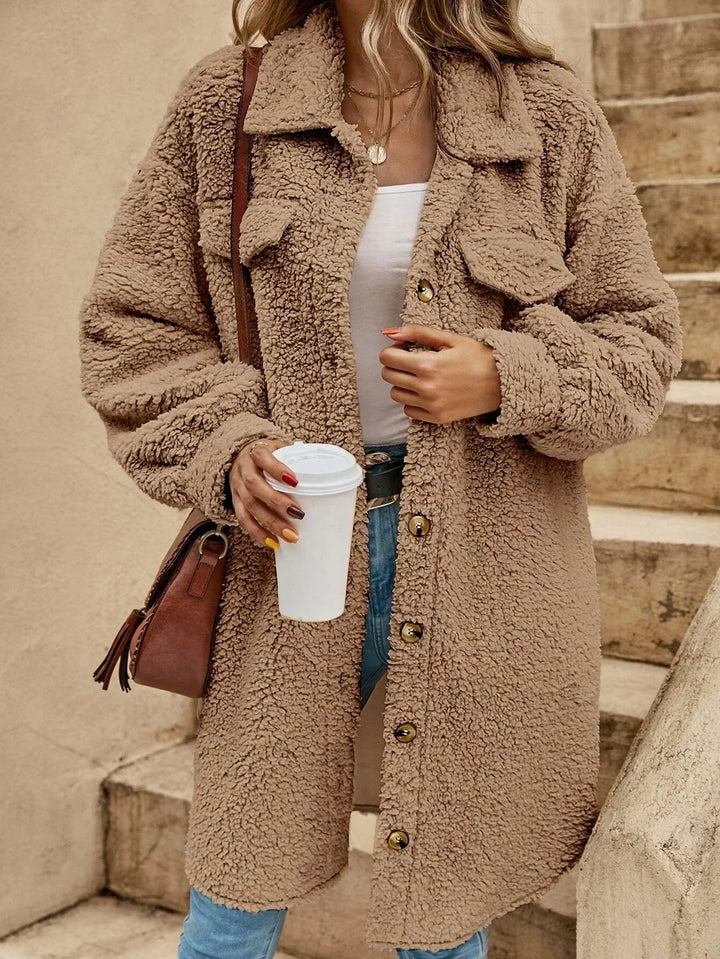 Drune | Knopfverschluss Langer Cardigan - Weiches Strickmaterial, Leichter Überwurf, Ganzjahresstil