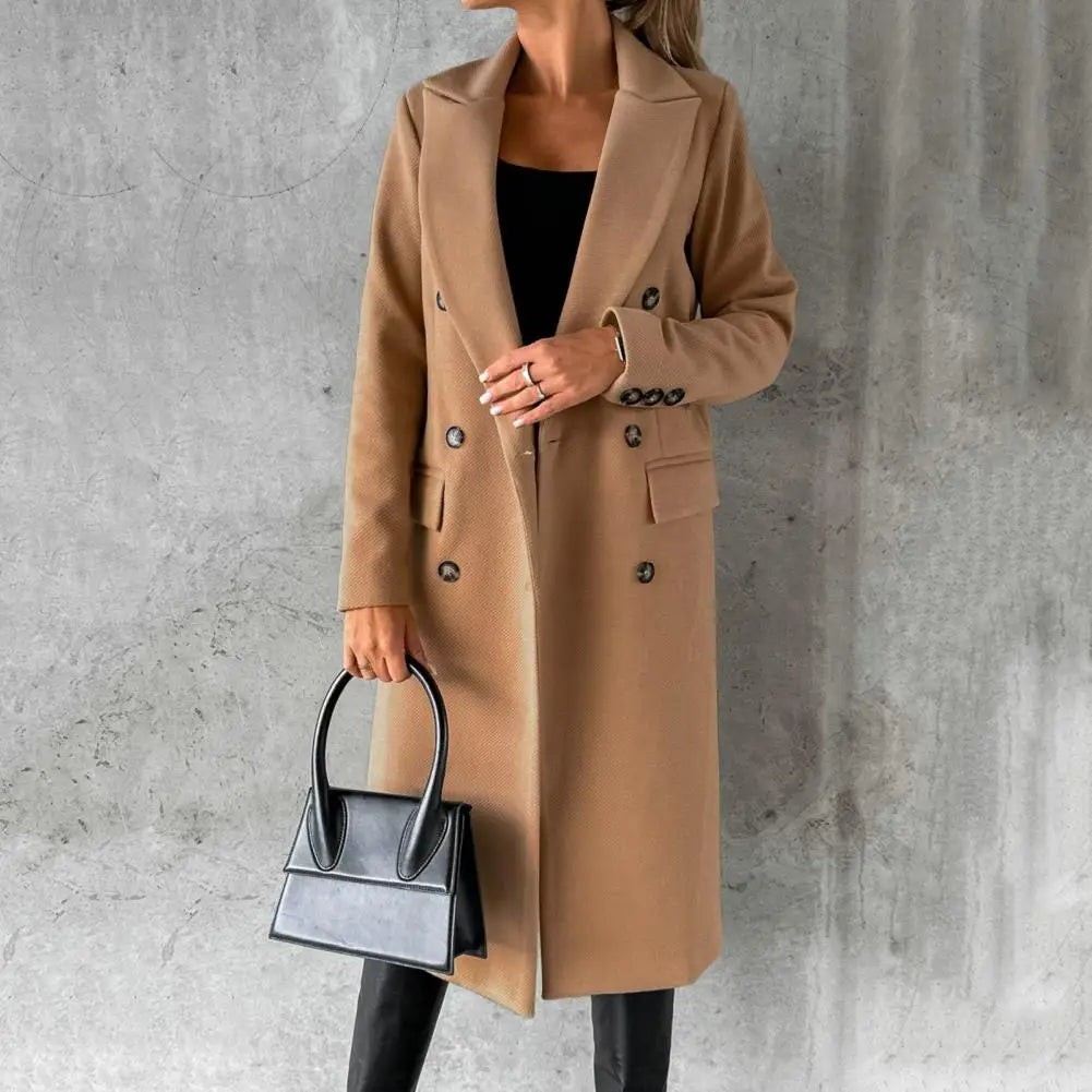 Drune | Eleganter Langer Mantel Für Damen