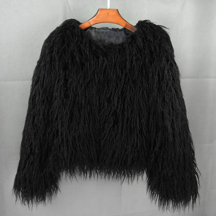 Drune | Eleganter Fux-Ledermantel für Damen
