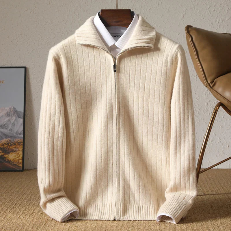 Drune | Bequemer Business-Cardigan Aus Merinowolle