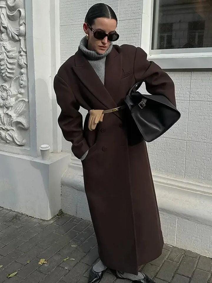 Drune | lange zweireihige Winterjacke