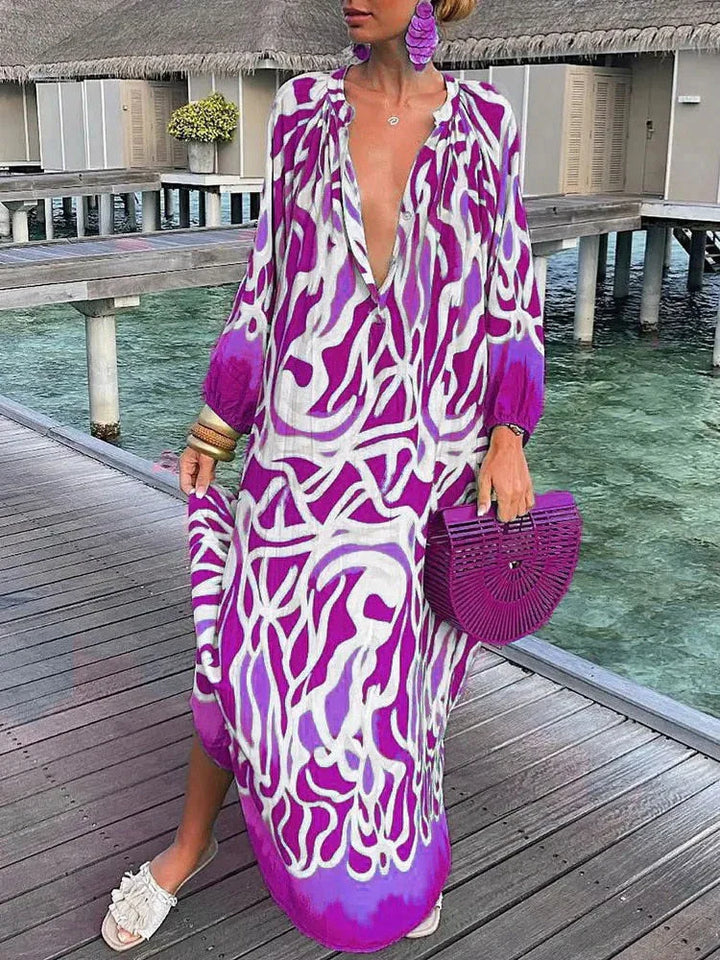 Drune | Damen Tiefer V-Ausschnitt Dress