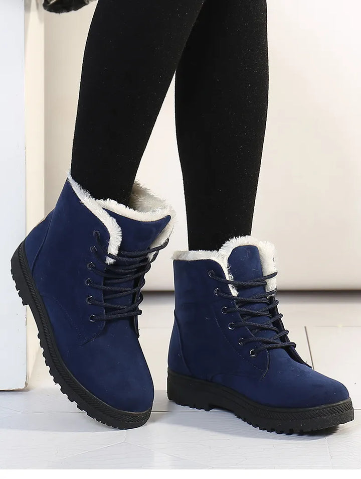 Drune | Winterstiefel - Gefütterte Schnürboots mit Warmfutter & rutschfester Sohle