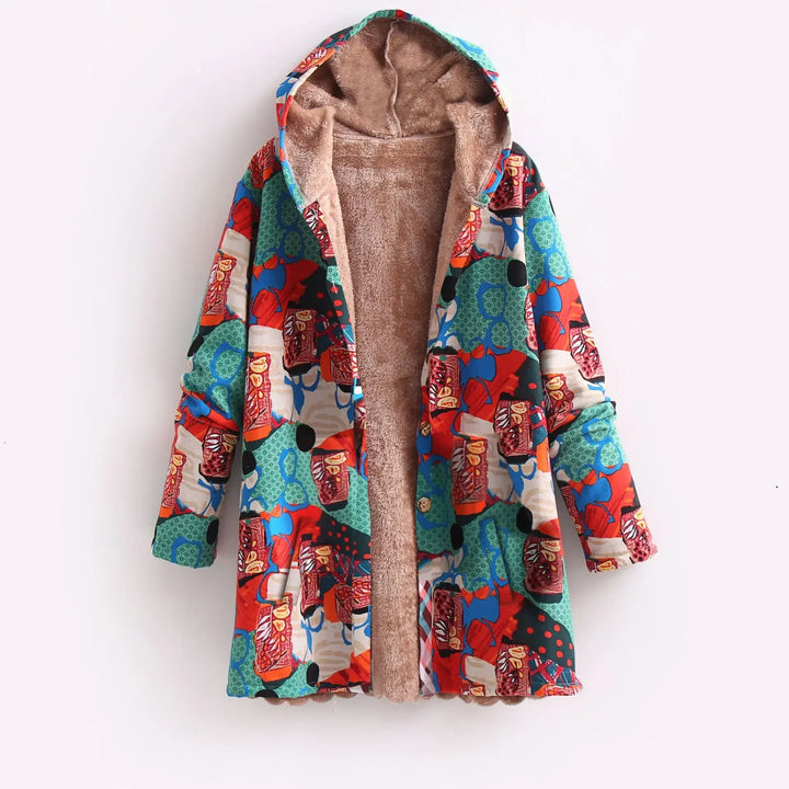 Drune | Fleece Jacke für Damen - Mit Kapuze
