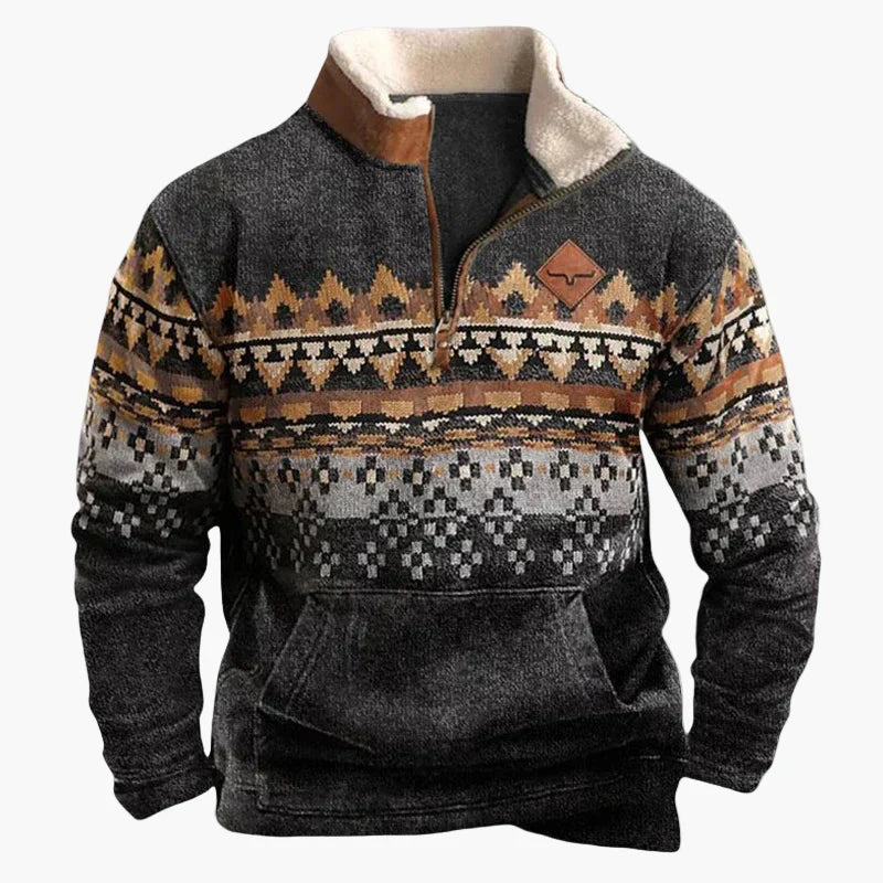 Drune | Wild West Vintage Pullover - Stilvoller Freizeit-Sweater mit Western-Charme