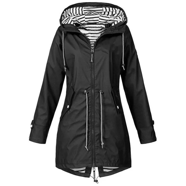 Drune | Regenjacke wasserdicht mit Kapuze, atmungsaktiv, Parka für Outdoor